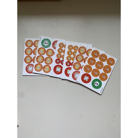 6 Pokémon TCG - XY BREAK: BREAKpoint Punchouts - Damage, Poison, & Burn Counters - Picture 2 of 4